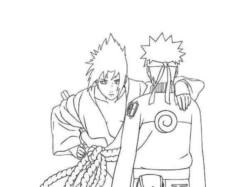 Sasuke Memeluk Naruto