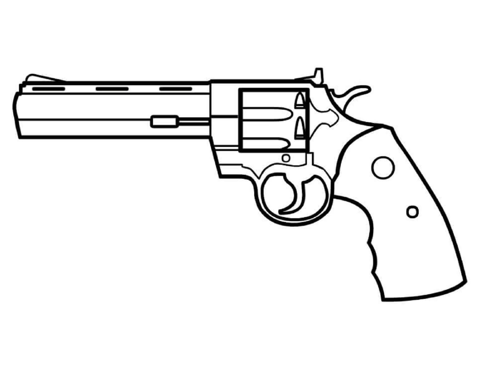 Револьвер нарисованный