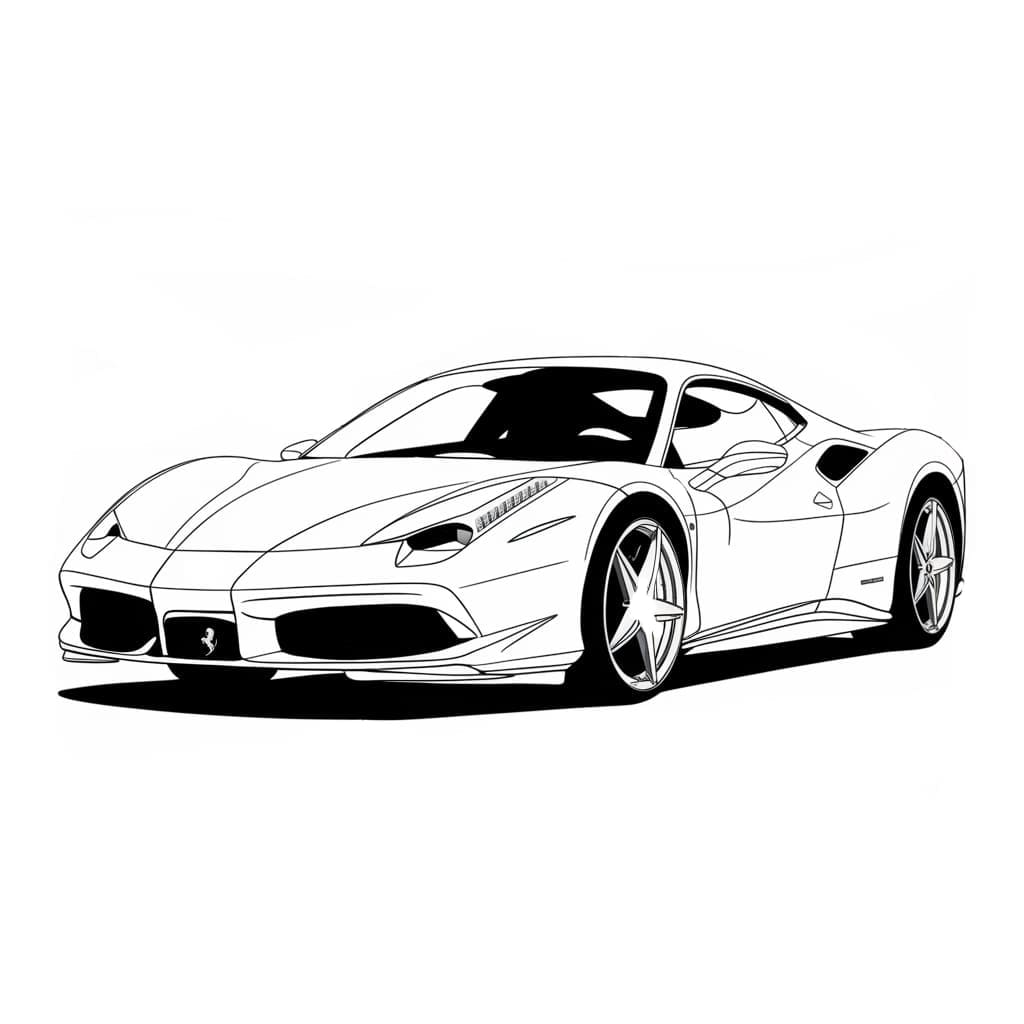 Mobil Ferrari biasa