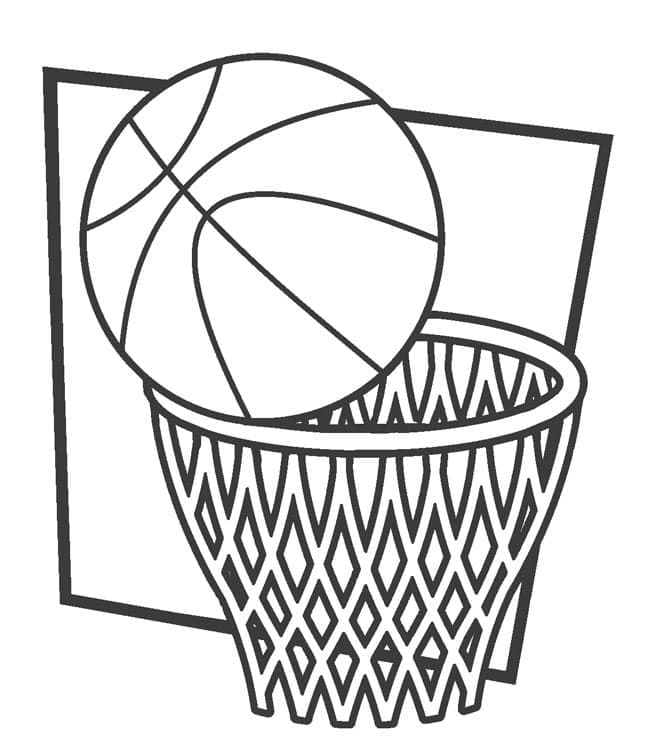 Bola Basket untuk Diwarnai