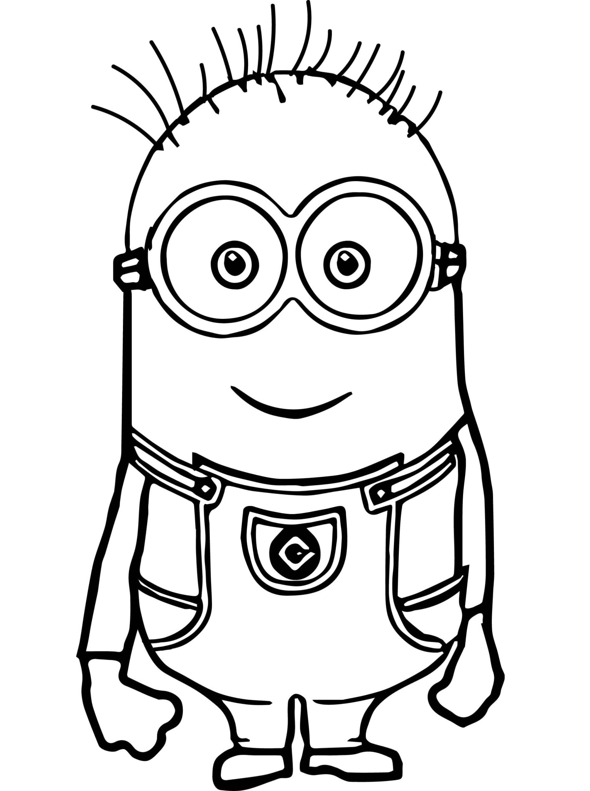 Menggambar Minion Berdiri