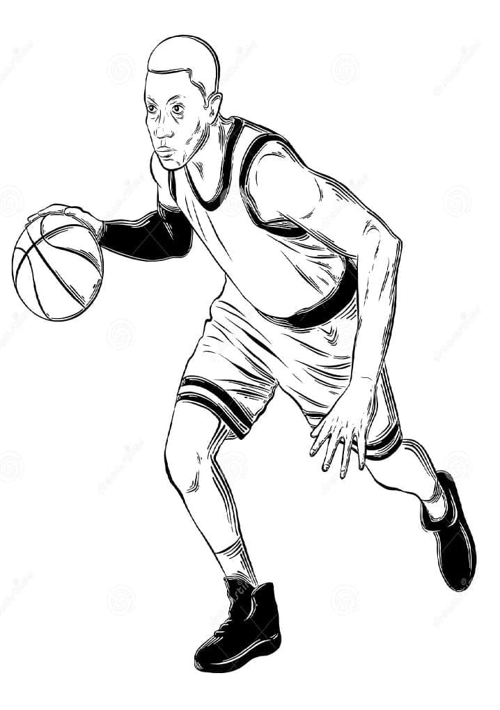 Pemain Bola Basket Gratis yang Dapat Dicetak