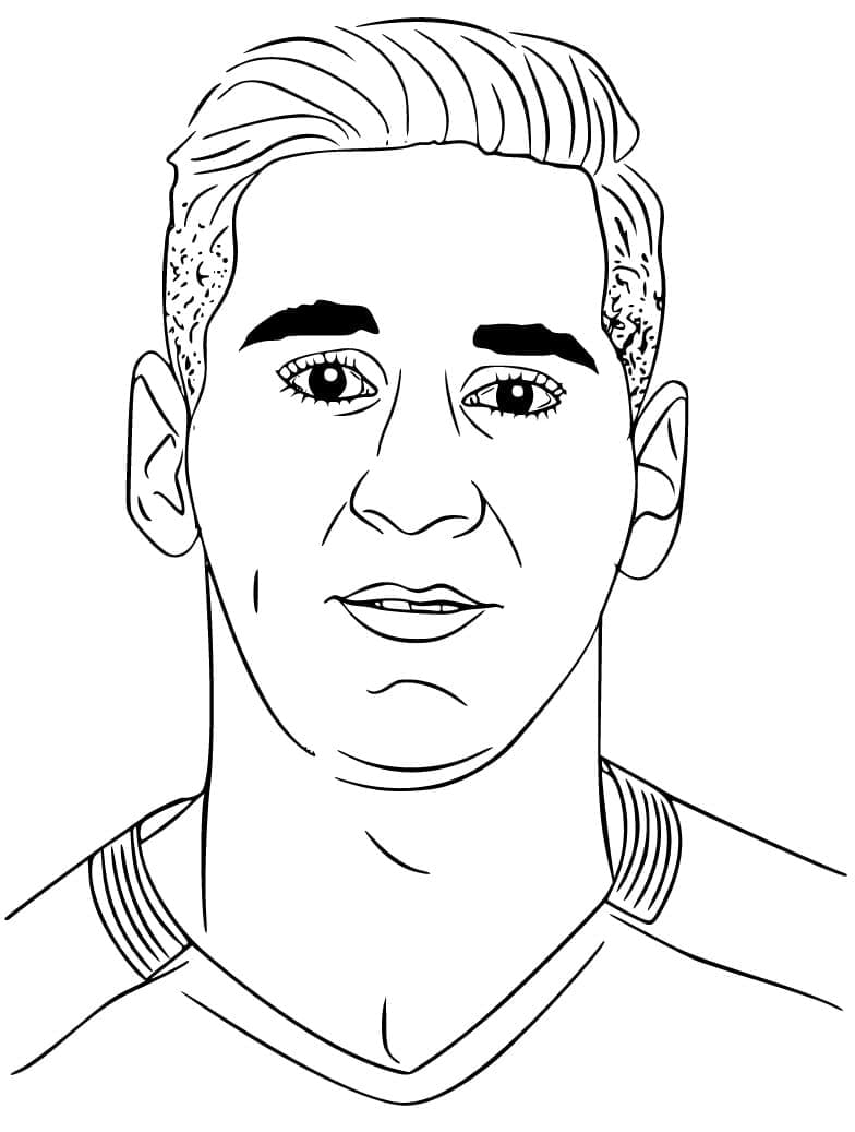 Wajah Lionel Messi