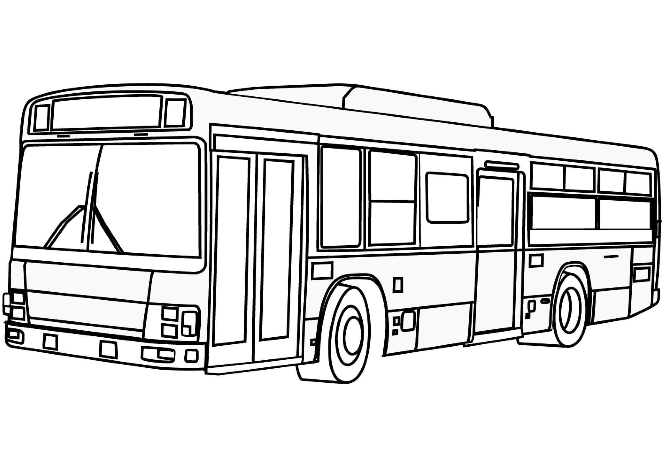 Mewarnai Gambar: Bus Hebat – Mewarnai.Net