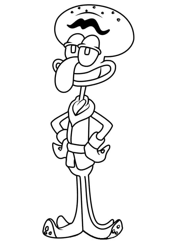 Squidward gembira