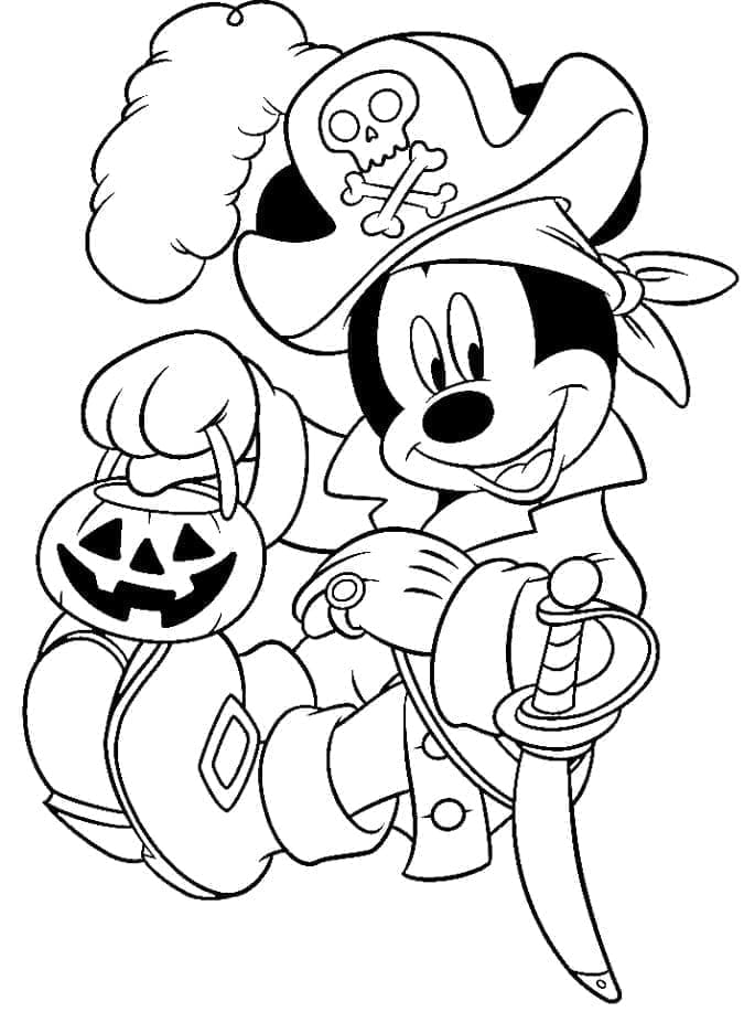 Bajak Laut Mickey Mouse Disney Halloween