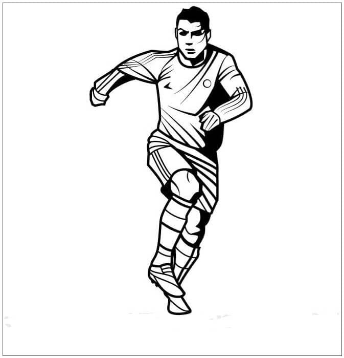 Menggambar Lari Cristiano Ronaldo