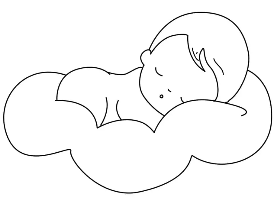 Bayi Laki-Laki di Awan