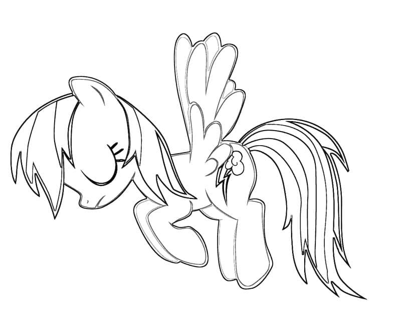 Kuda Poni Rainbow Dash Sedih