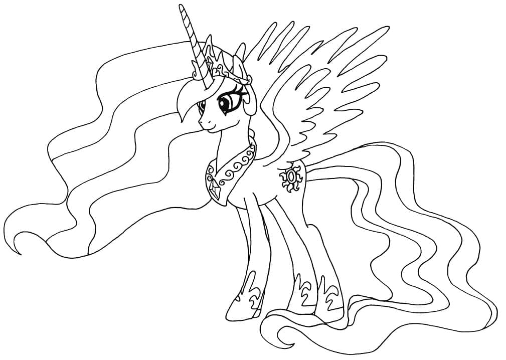 Putri Cantik Kuda Poni Celestia