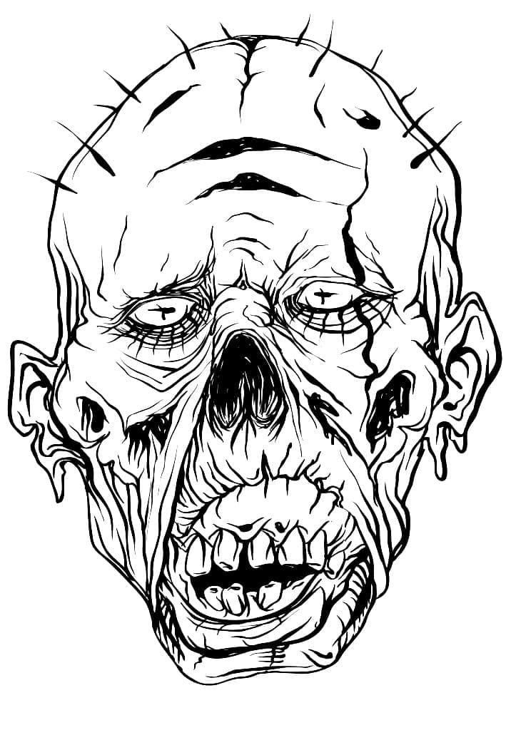 Wajah Zombie Seram