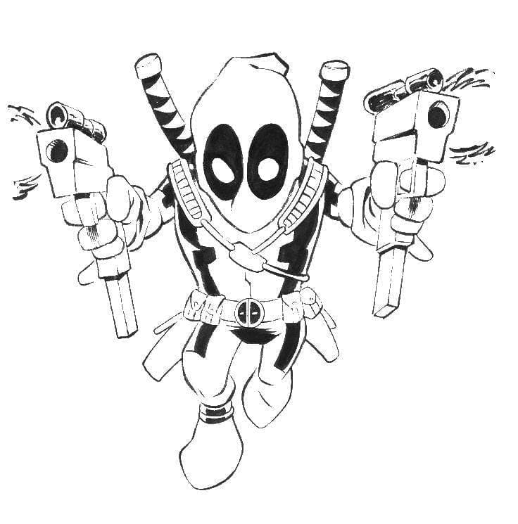 Deadpool Lucu yang Dapat Dicetak