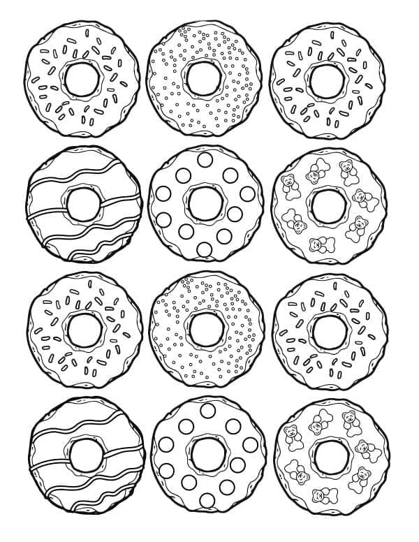 Gratis Donat yang Dapat Dicetak