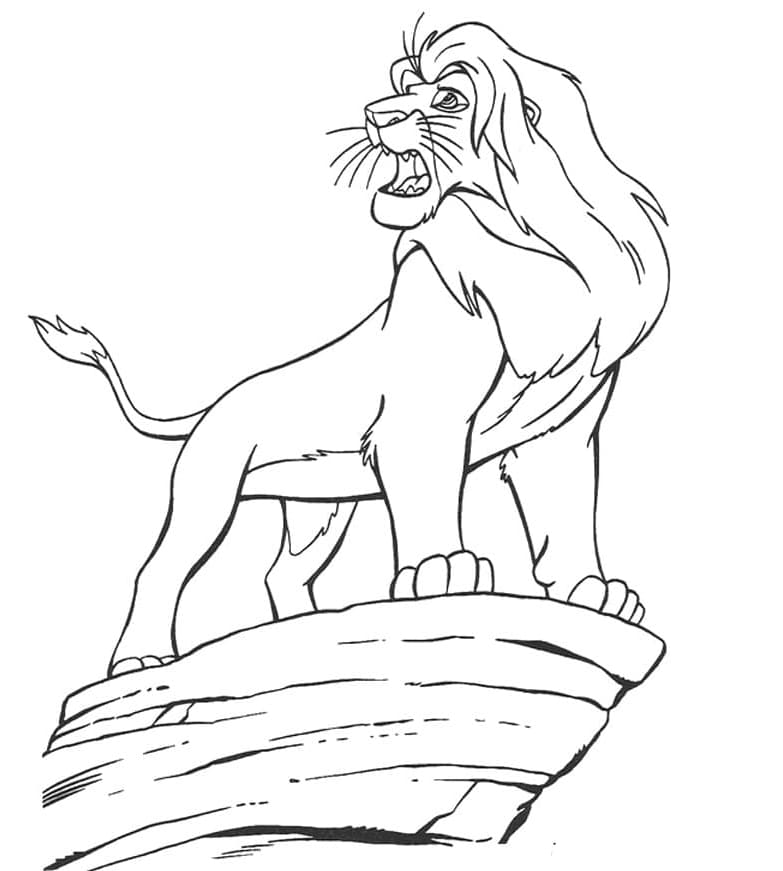 Mufasa di tepi tebing