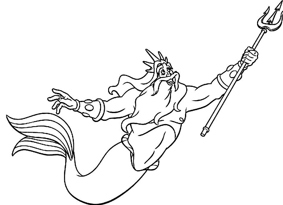 Raja Triton dari The Little Mermaid