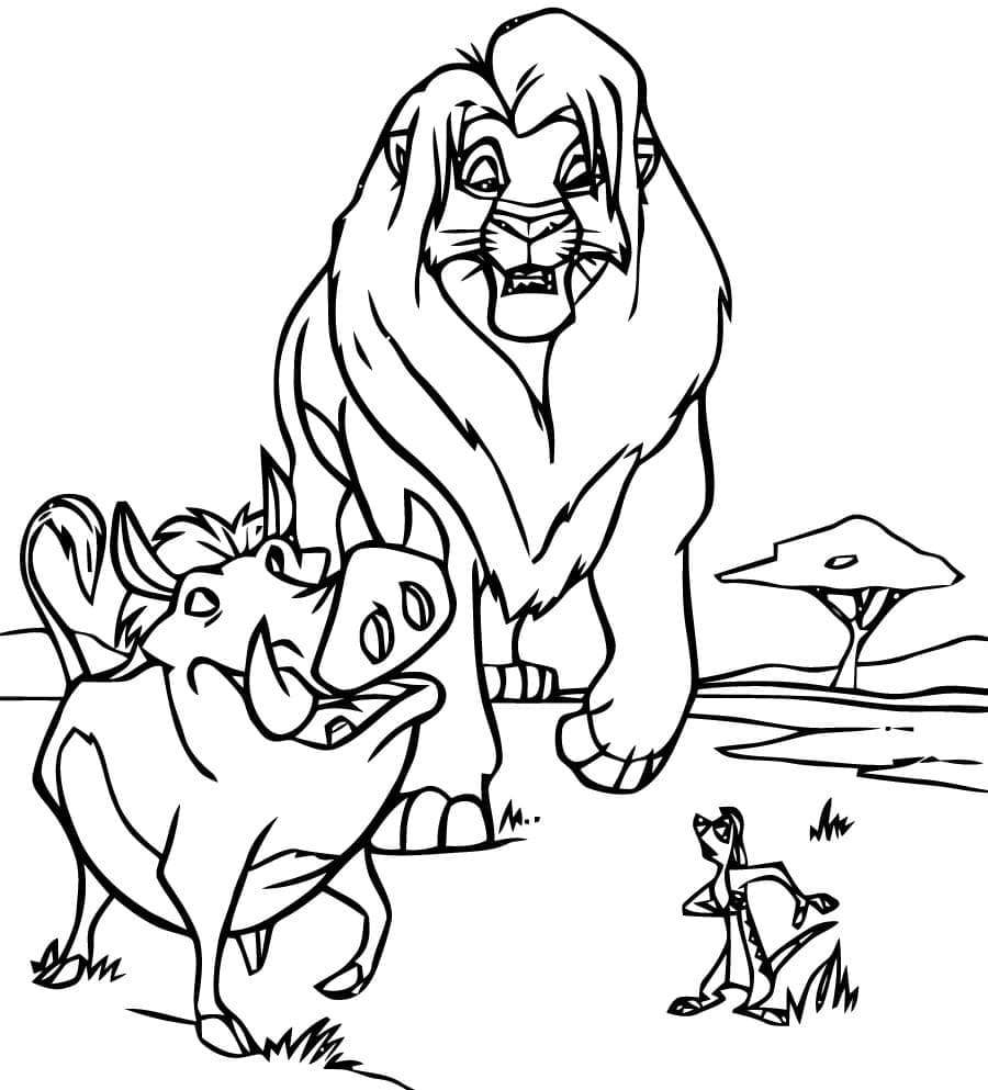 Timon dan Pumbaa bersama Mufasa