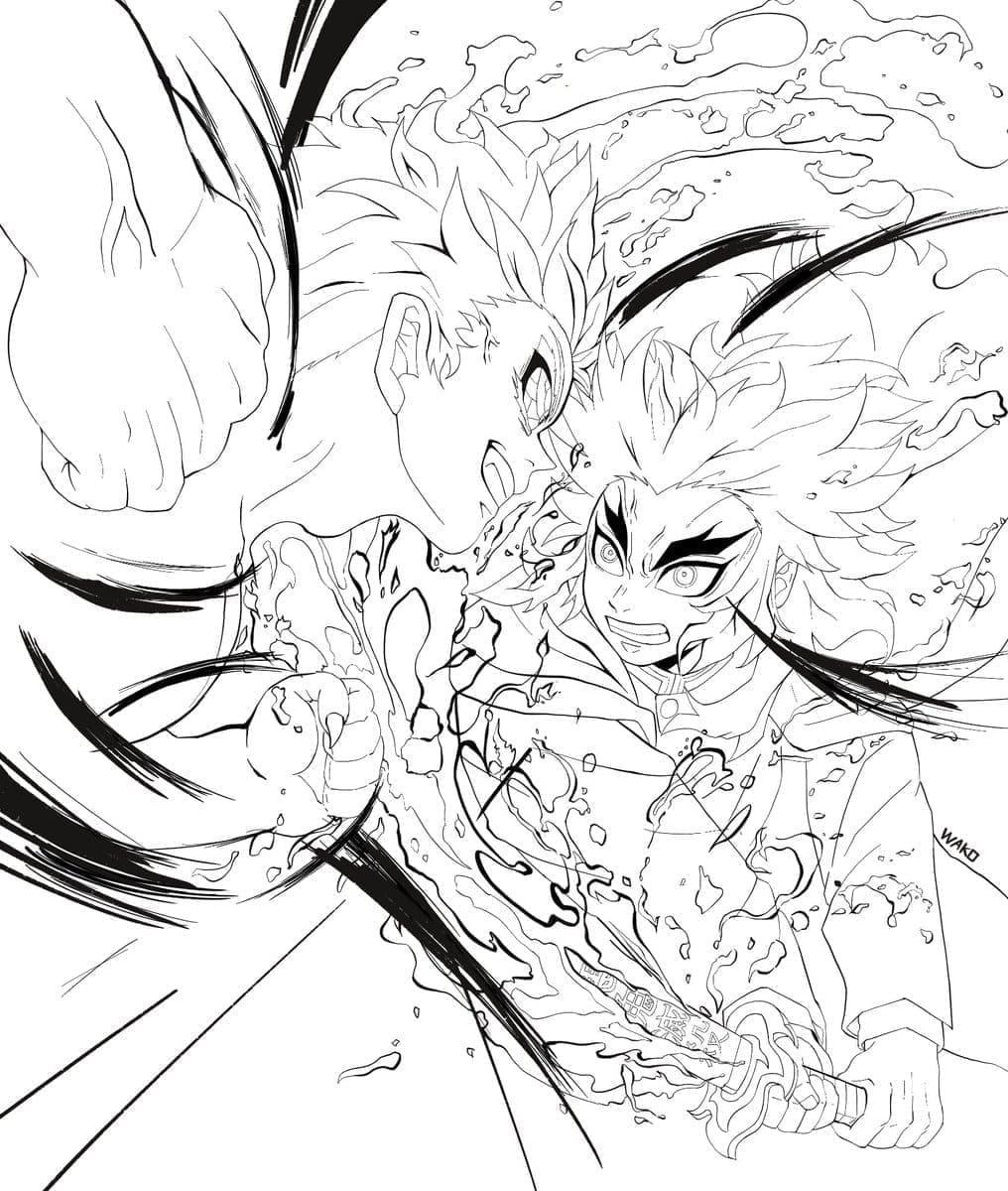 Akaza vs Rengoku