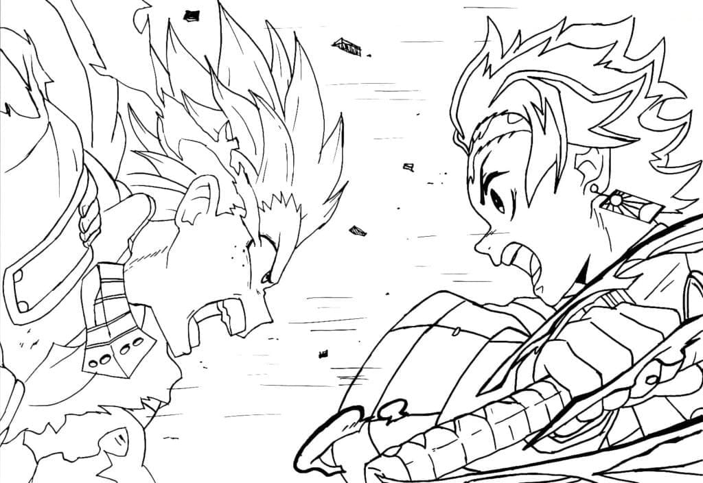 Deku dan Tanjiro 2