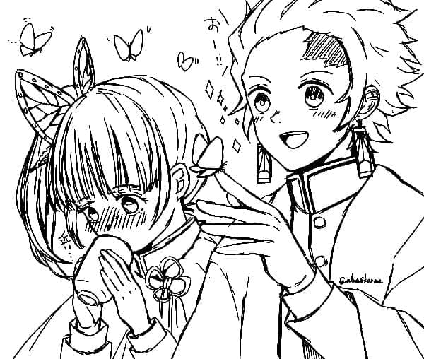 Kanao Tsuyuri dan Tanjiro