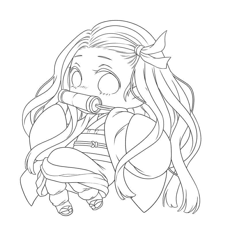 Kawaii Nezuko Dapat Dicetak