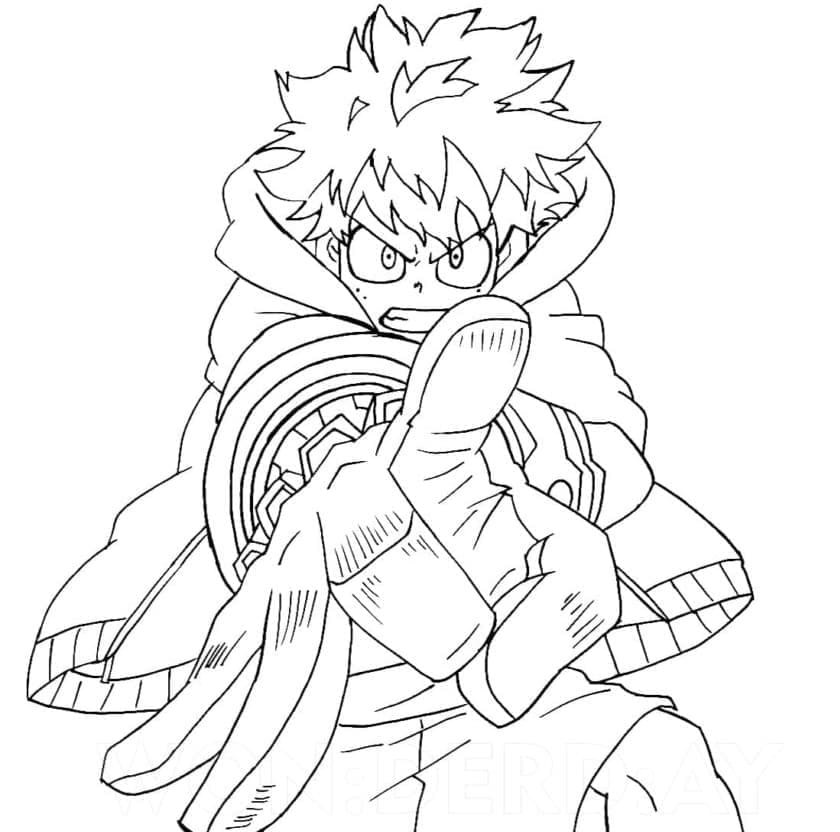 Midoriya dari My Hero Academia