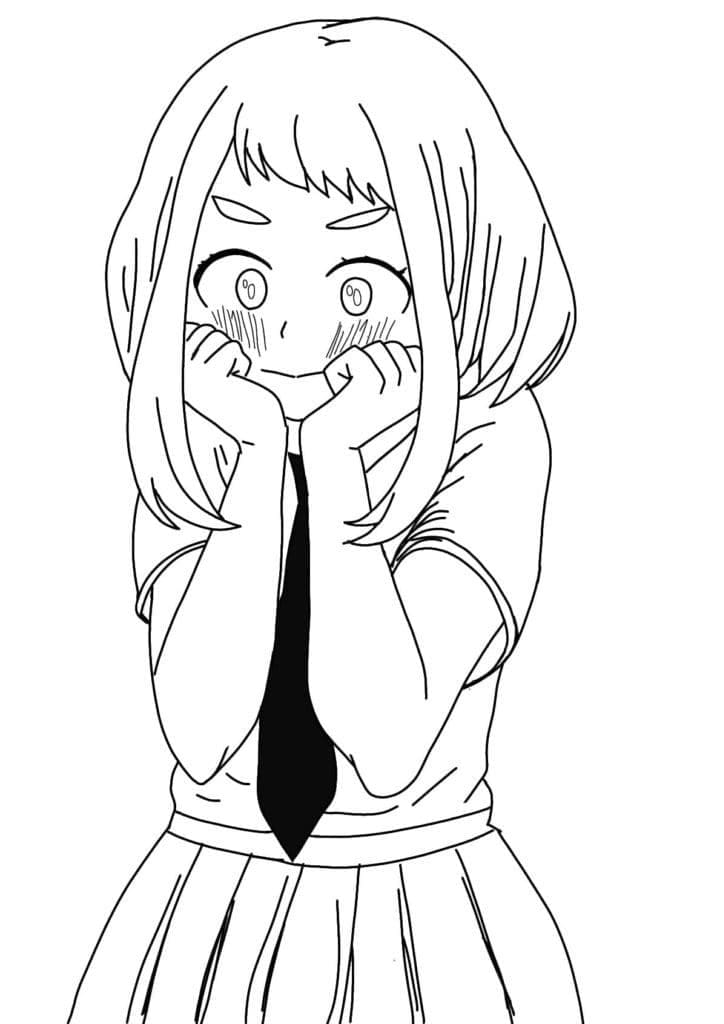 Ochako Uraraka yang pemalu
