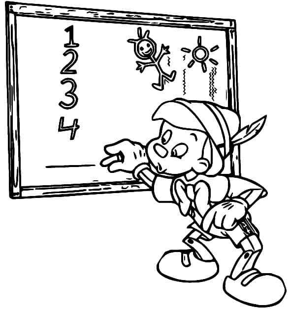Pinocchio sedang Belajar