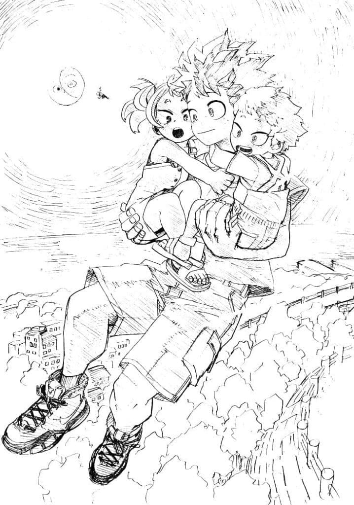 Sketsa Midoriya