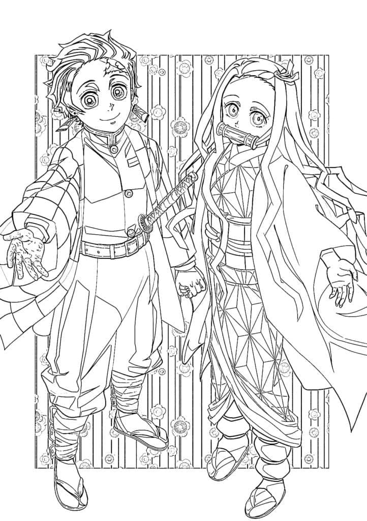 Tanjiro bersama Nezuko