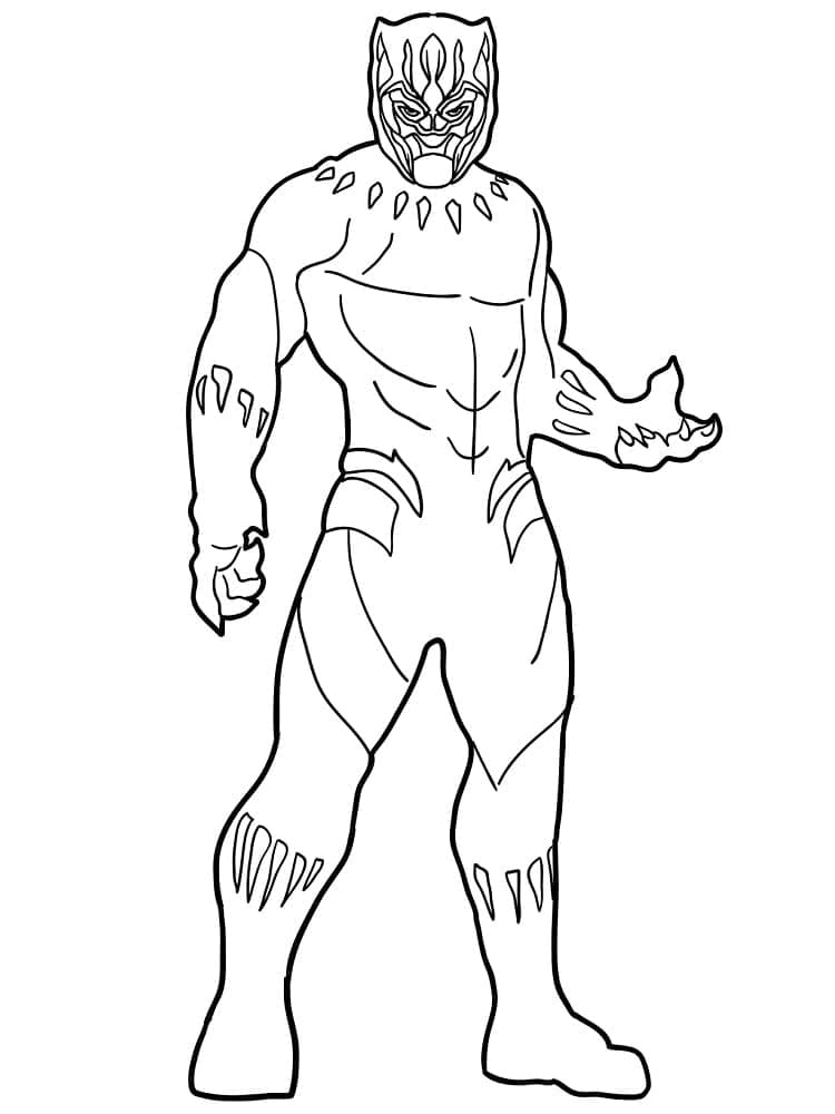 Cetak Superhero Black Panther