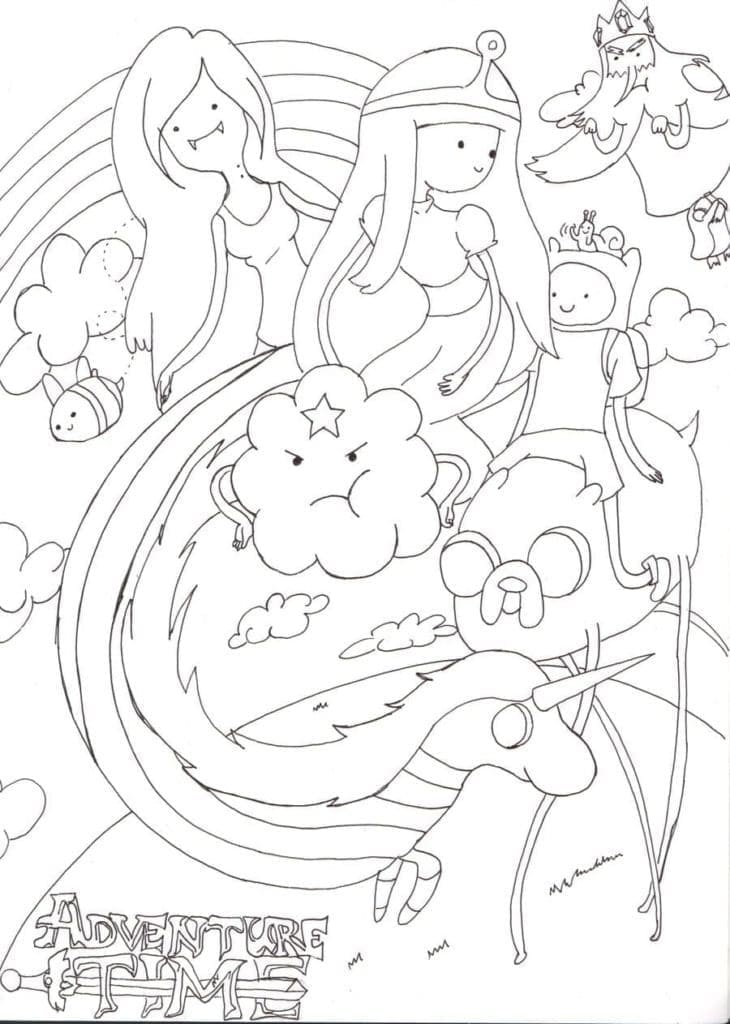 Dapat Dicetak Gratis Adventure Time