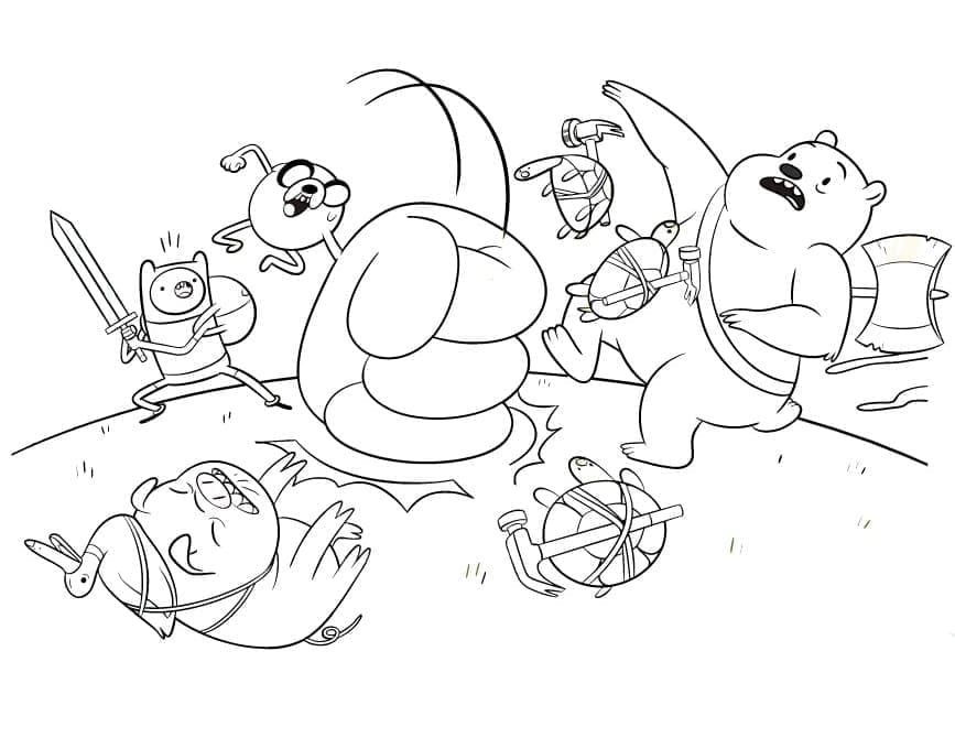 Finn dan Jake Berkelahi