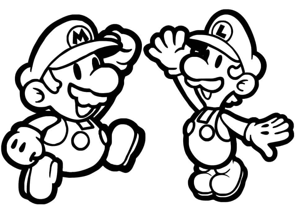 Kertas Mario dan Luigi