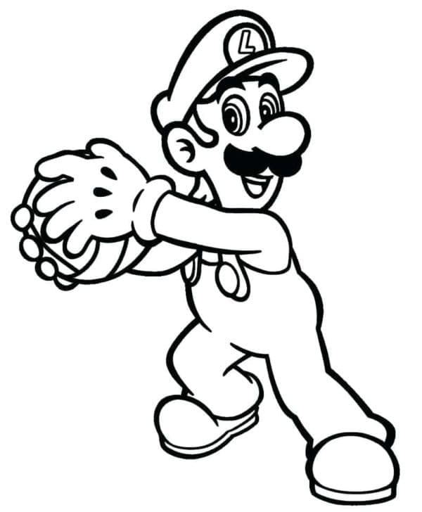 Luigi tersenyum