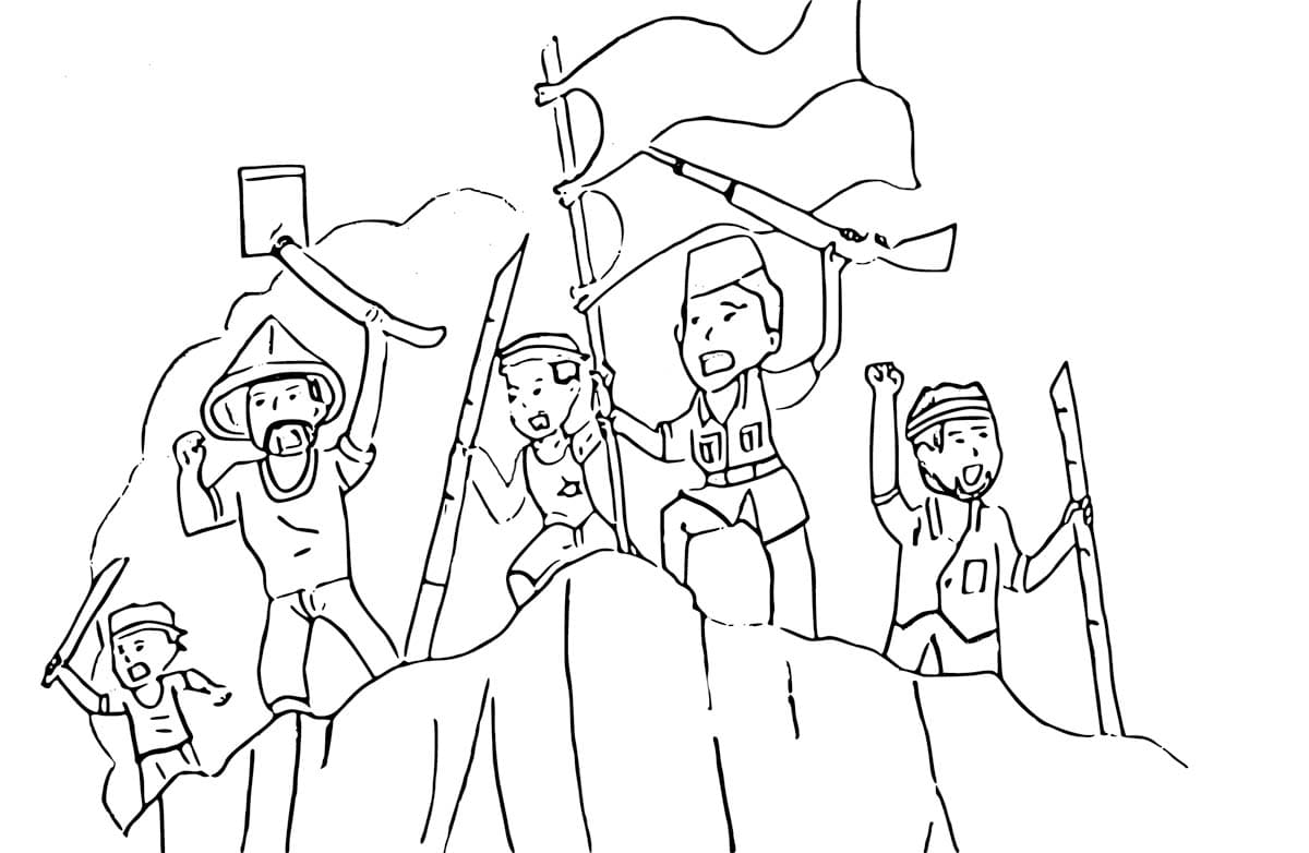 Menggambar Hari Pahlawan