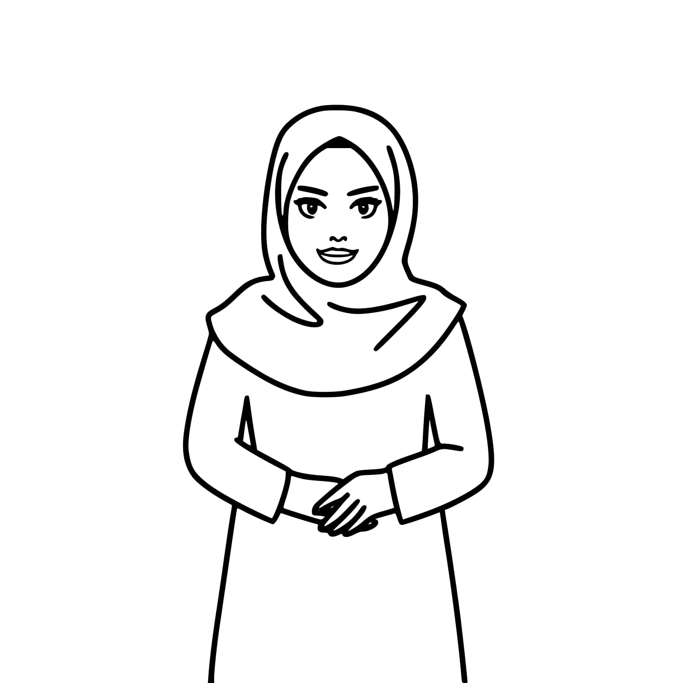 Wanita Berhijab gambar mudah