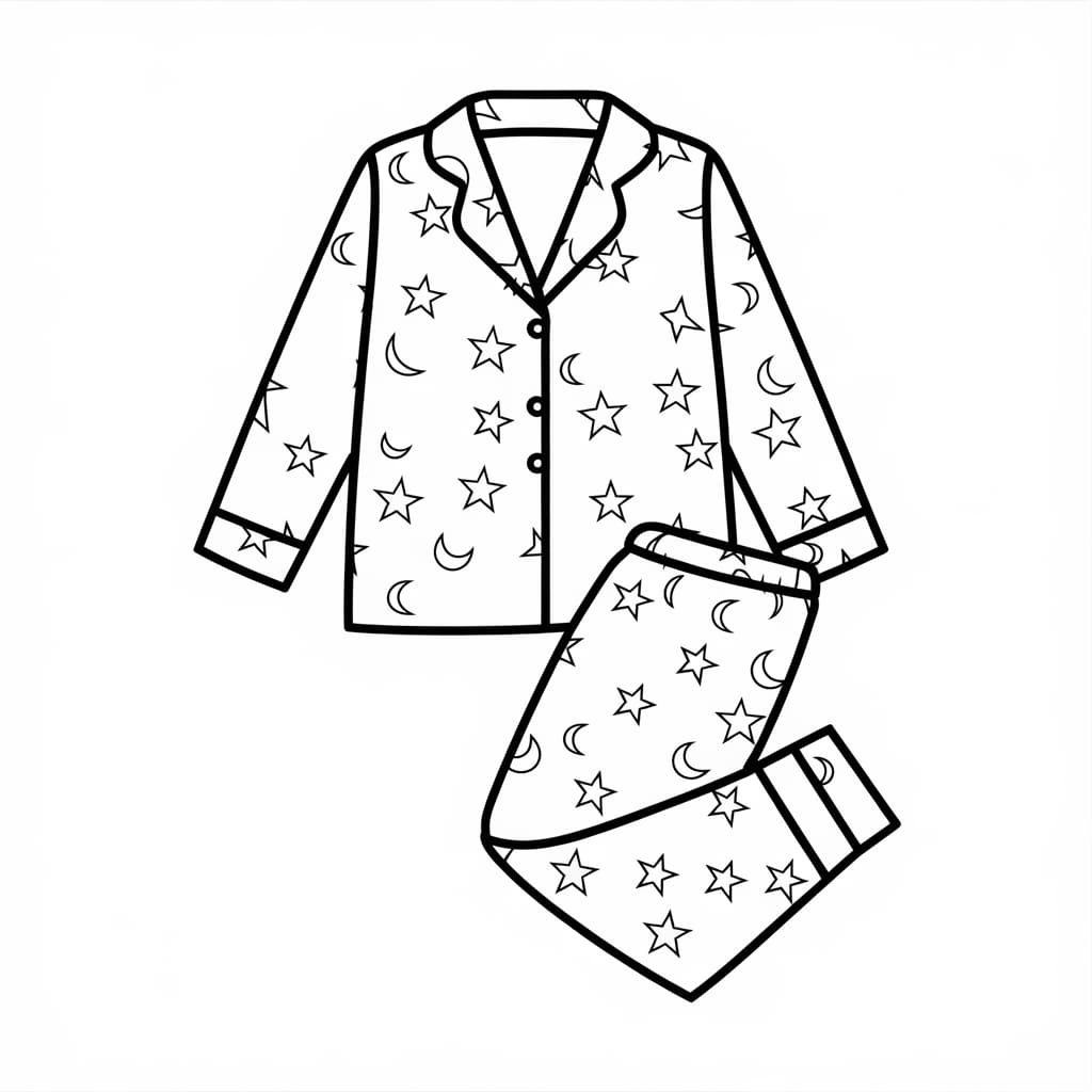 Baju Piyama dengan bintang