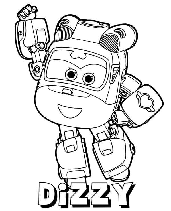 Dizzy karena Super Wings