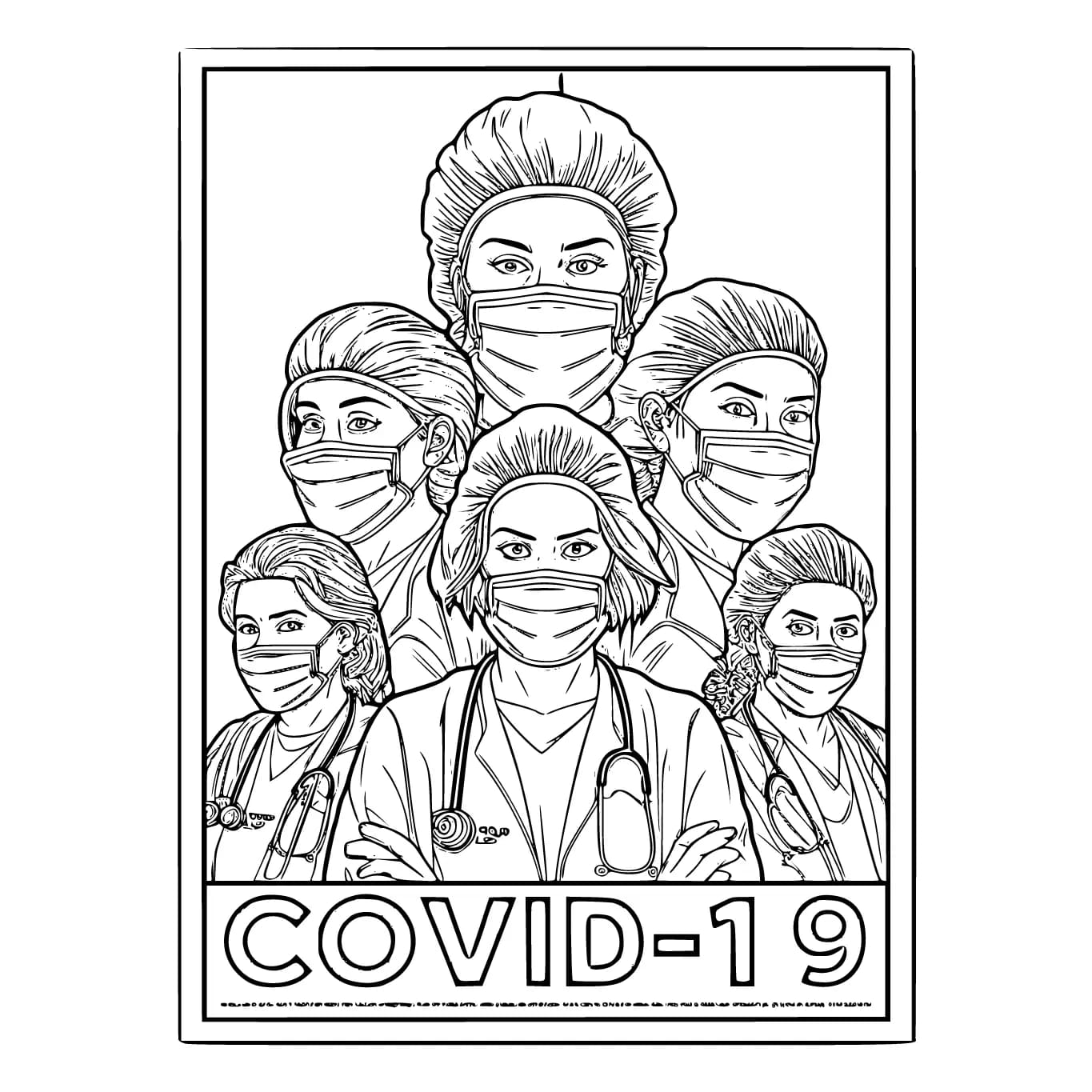 Dokter Perempuan mengusir covid-19
