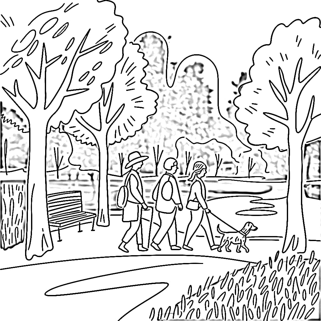 Berjalan-jalan di Taman Kota