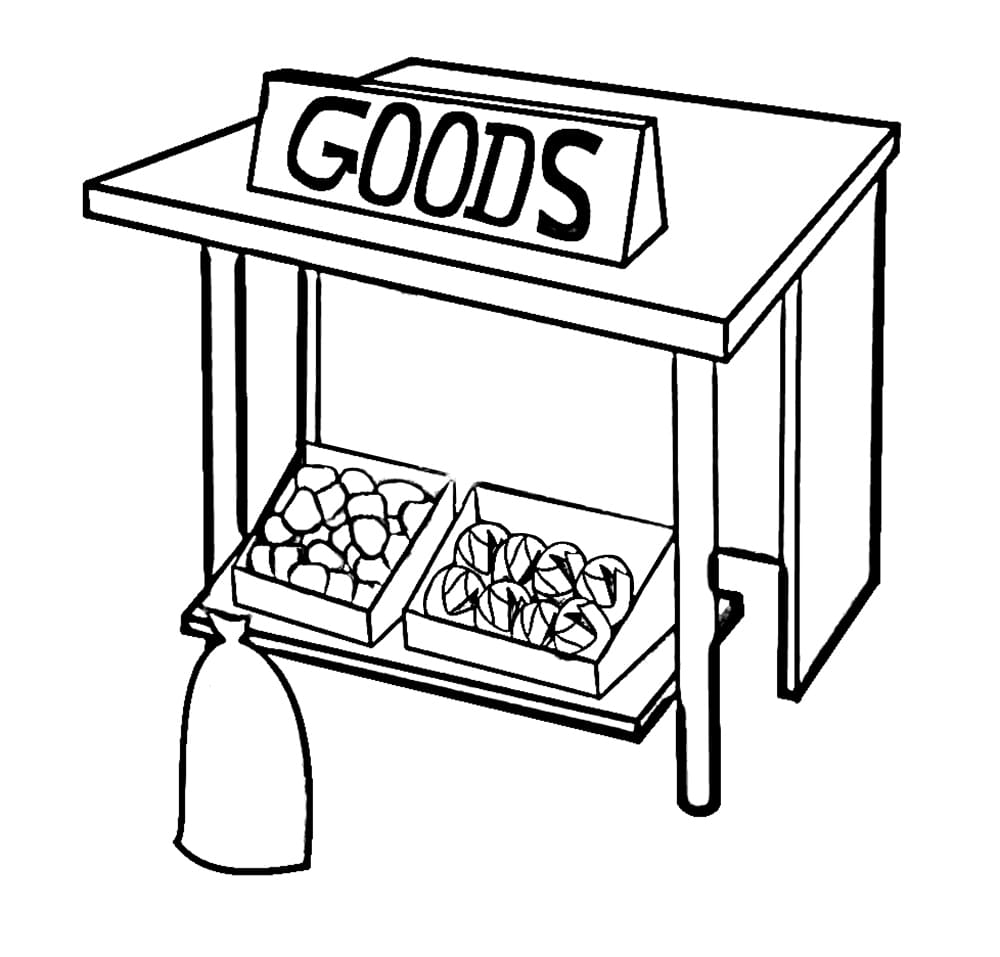 Gambar Kios kecil di Pasar