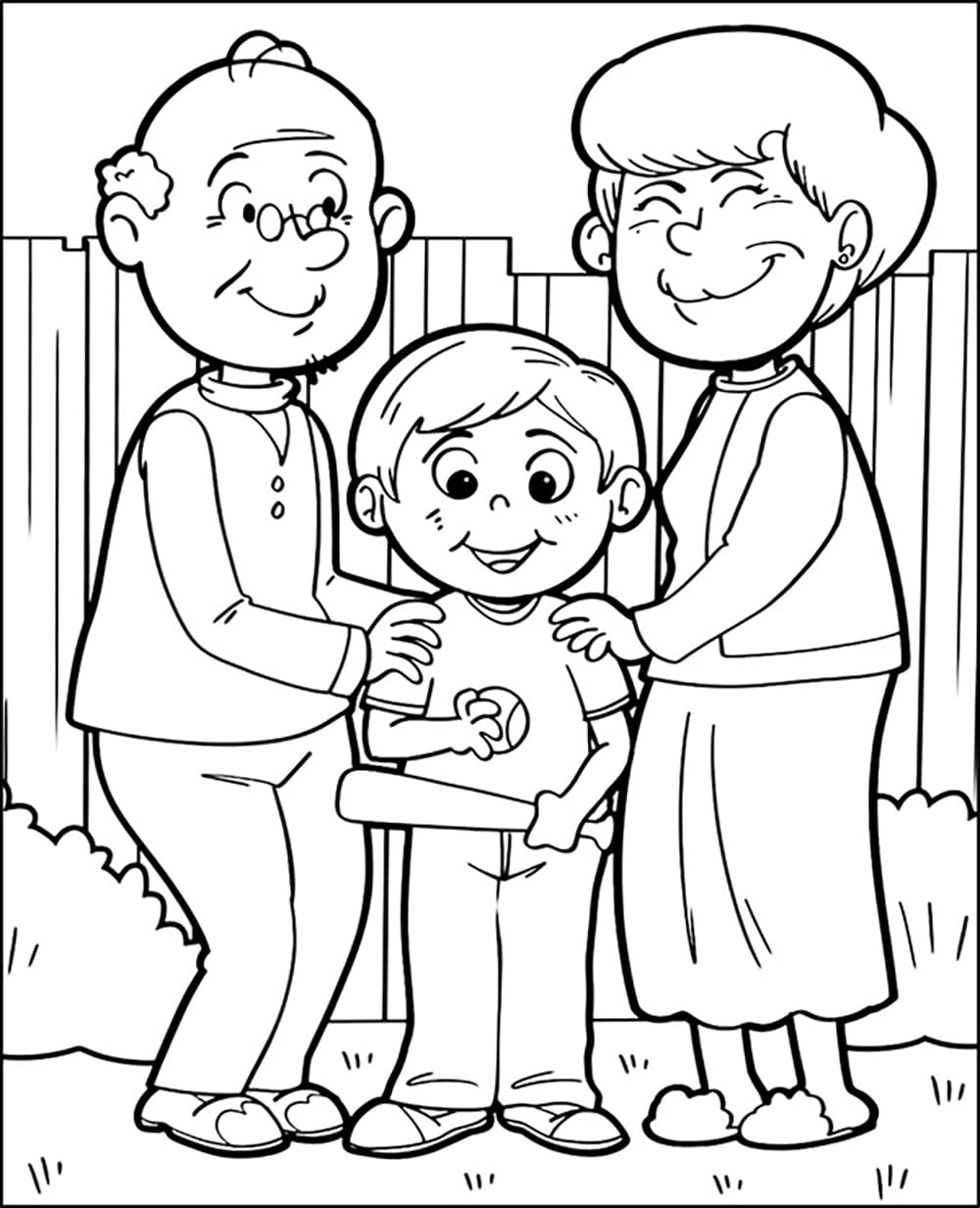 Kakek-nenek dan cucu-cucu