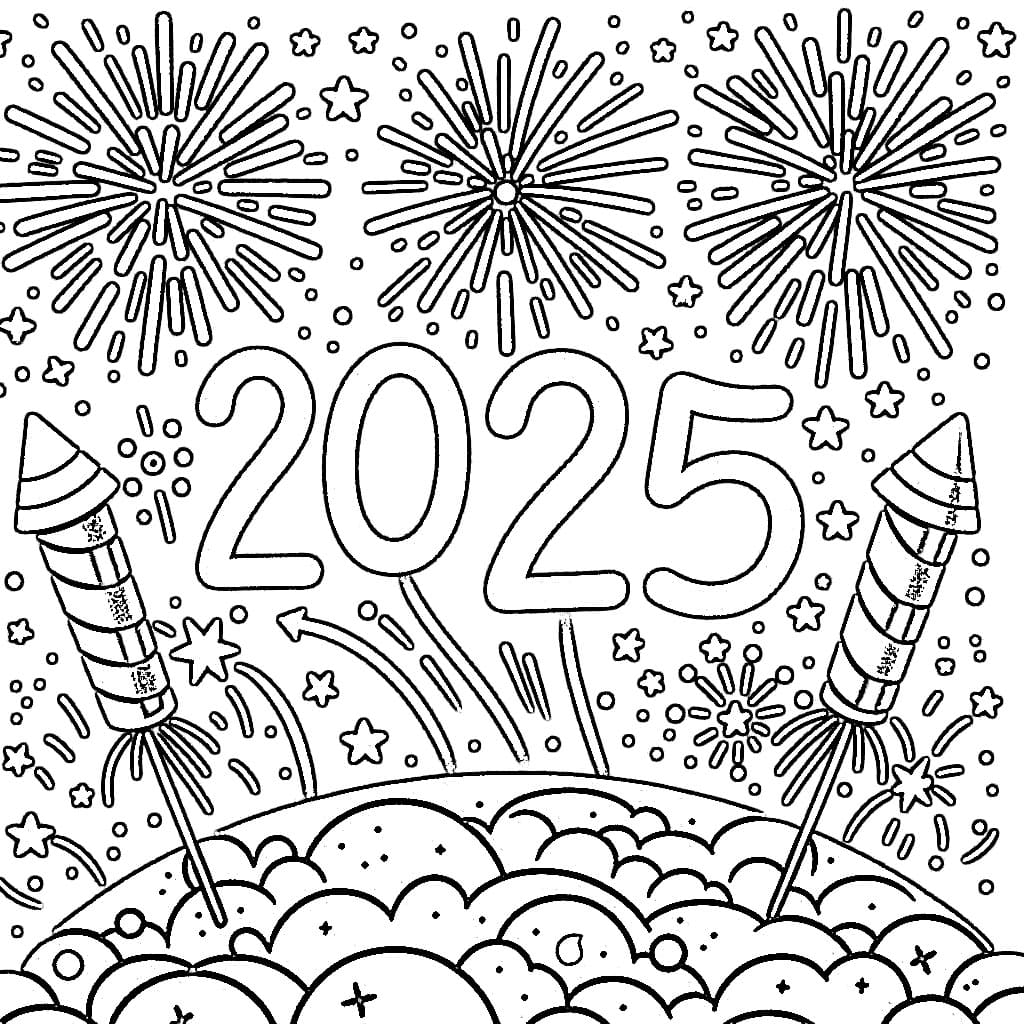 Kembang Api Selamat Tahun Baru 2025