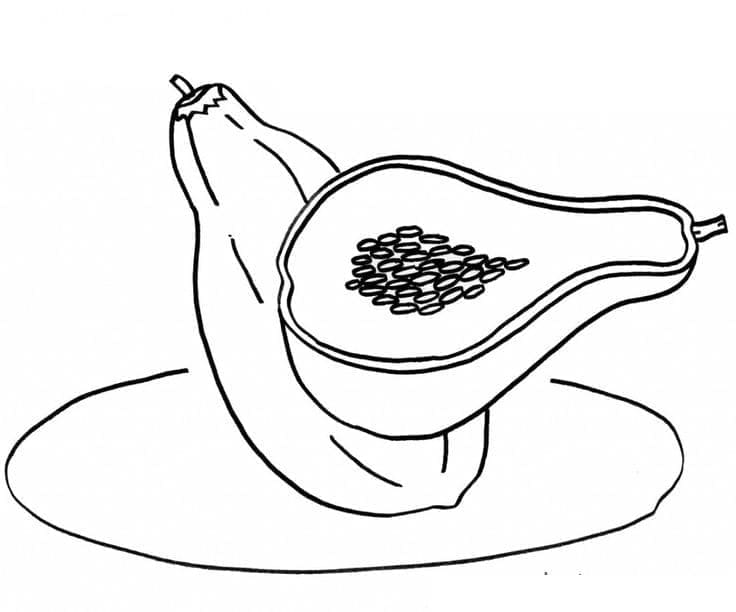 Pepaya di piring