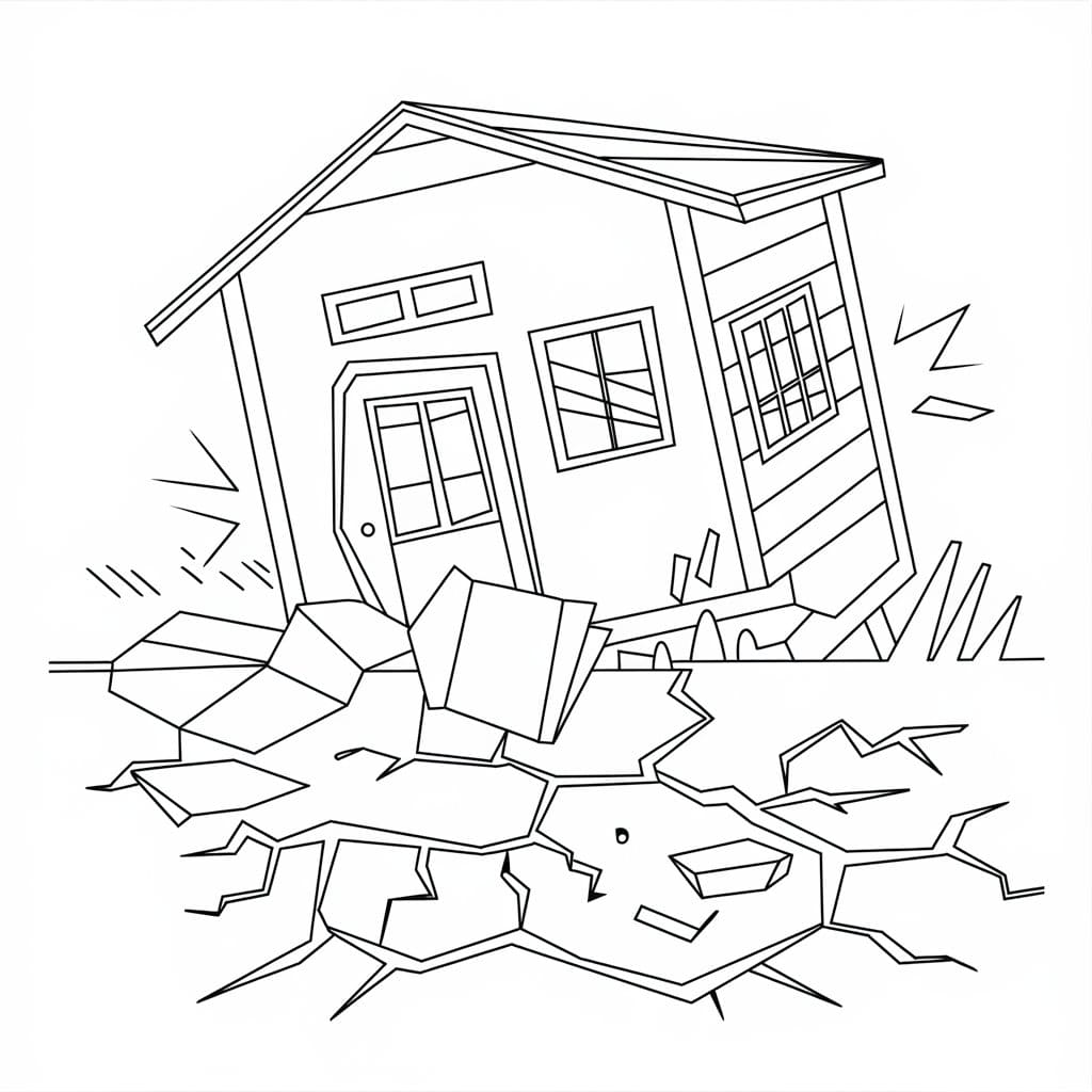 Rumah tersebut diguncang Gempa bumi