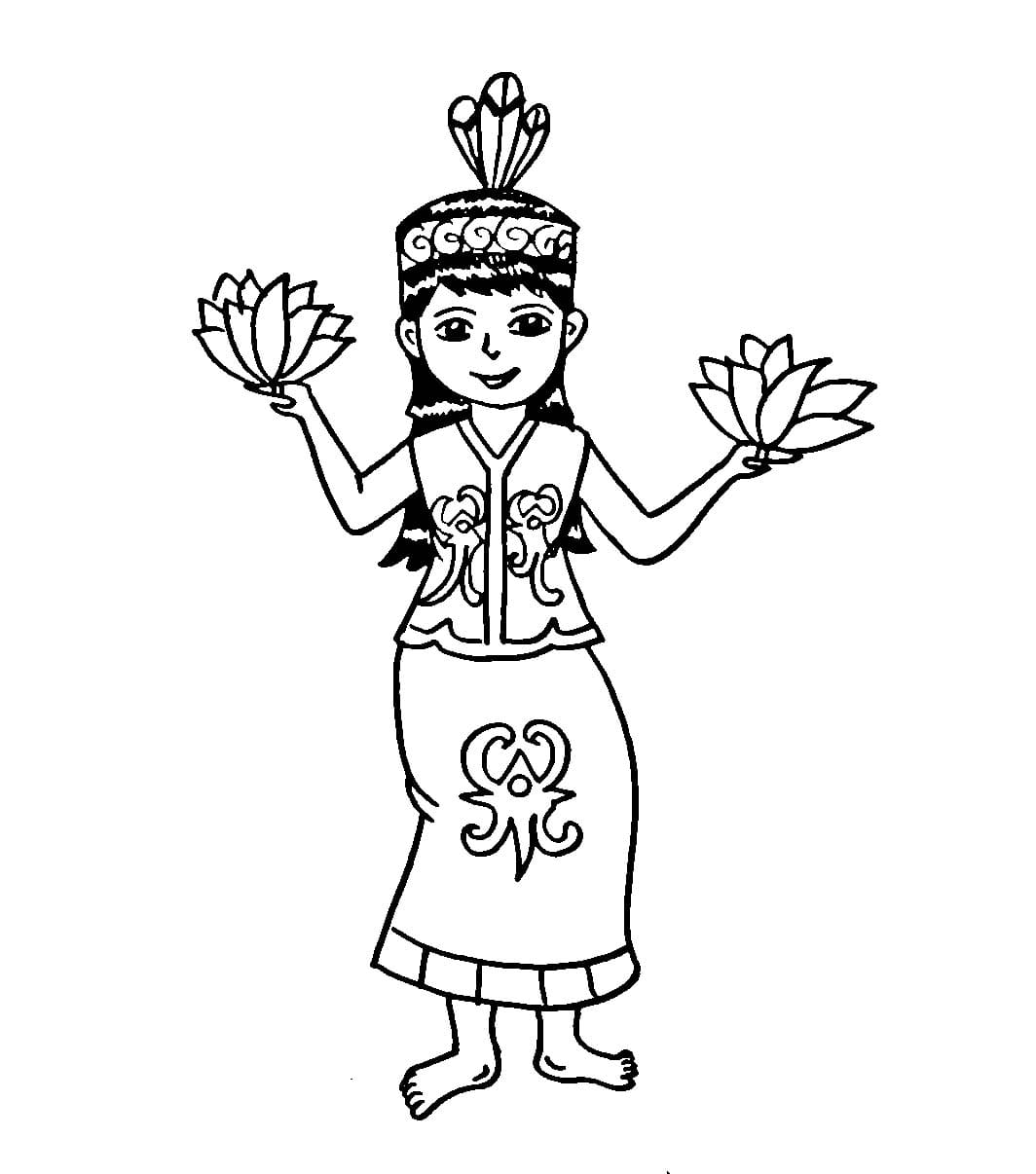 Baju Adat Dayak Kalimantan