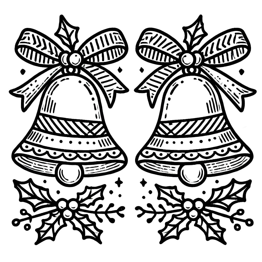 Dua lonceng Natal gambar