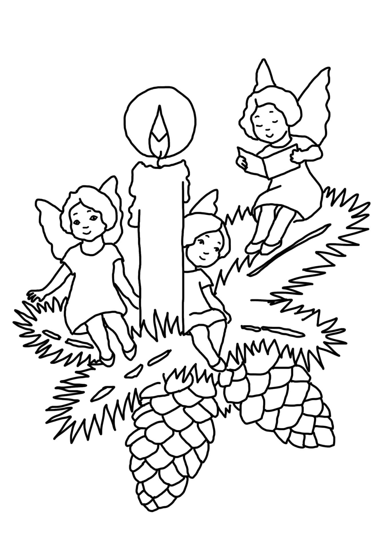 Lilin Natal dan Malaikat
