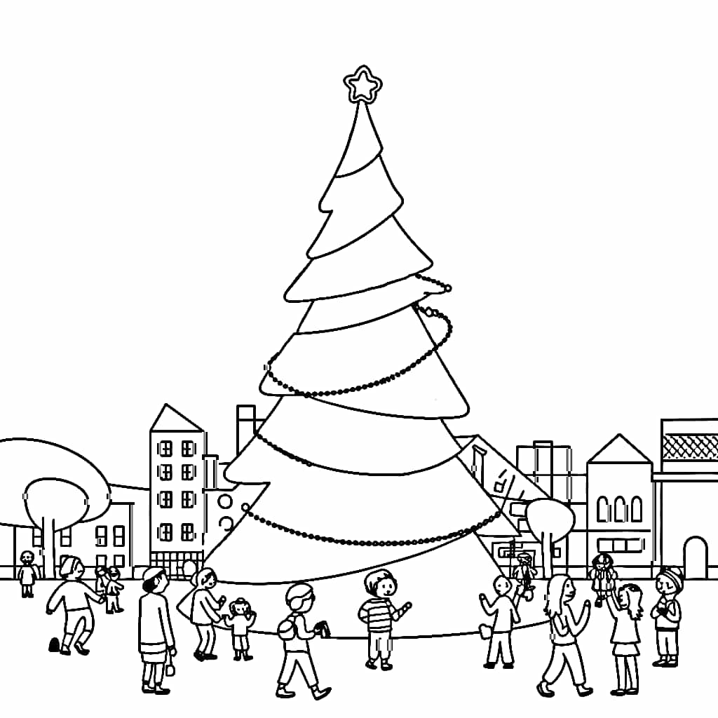 Orang dan Pohon Natal