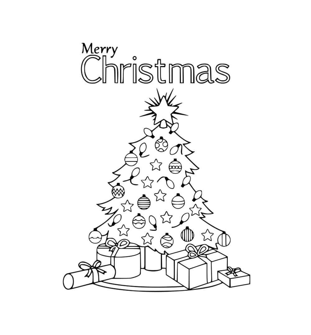Pohon Natal yang meriah
